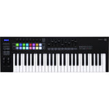 Novation Launchkey 49 MK3 USB MIDI Keyboard Controller (49-Key) Bundle with Sustain Pedal & Keyboard Dust Cover (Medium)