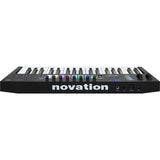 Novation Launchkey 37 MK3 USB MIDI Keyboard Controller (37-Key) Bundle with Monitor Headphones, Sustain Pedal & MIDI Cable