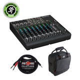 Mackie 1202VLZ4 12-Channel Compact Mixer with G-MIXERBAG-1212 Padded Nylon Mixer Bag & PB-S3410 3.5 mm Stereo Breakout Cable, 10 feet Bundle