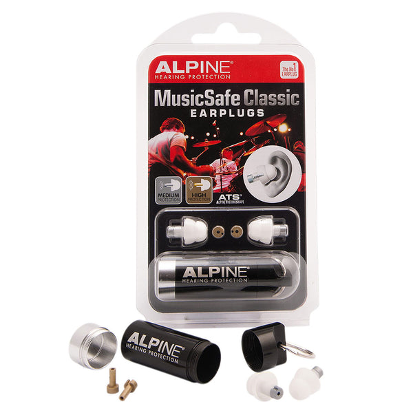Alpine Musicsafe Classic Earplugs - White