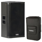 QSC KW122 1000W 12" Active 2-Way Loudspeaker/Stage Monitor Bundle with QSC KW122 Padded Speaker Cover