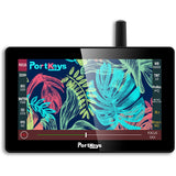 PORTKEYS LH5P 5.5" 4K HDMI Touchscreen Monitor with Camera Control Bundle with GVM NP-F750 4400mAh Batteries Plus Chargers (Set of 2)