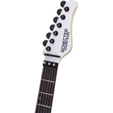 Schecter 6 String Sun Valley SS-FR in Gloss White (1282) Kit with Accessories Ultimate Support Pro Guitar Stand, Guitar Strap and Classic Guitar Pick (10-Pack)