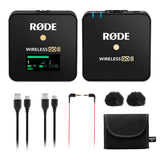 Rode Wireless GO II Single Compact Digital Wireless Microphone System/Recorder (2.4 GHz, Black)