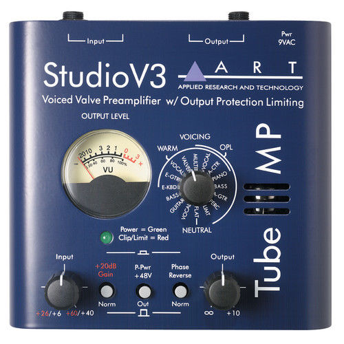 ART Tube MP Studio V3 Microphone Preamp and Limiter with Presets
