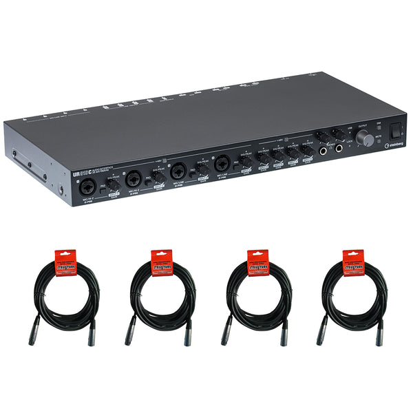 Steinberg UR816C 16 X 16 USB 3.0 Audio Interface with 4x XLR-XLR Cable Bundle