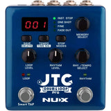 NUX JTC PRO Drum Loop PRO Dual Switch Looper Pedal Bundle with Polsen HPC-A30-MK2 Studio Monitor Headphones, Kopul 10' Instrument Cable, and Fender 12-Pack Picks