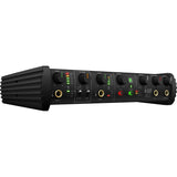 IK Multimedia AXE I/O Audio Interface with R100 Stereo Headphones, XLR-XLR & XLR-TRS Cable Bundle