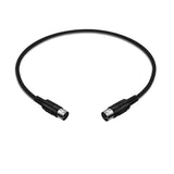 Kellopy 6 inches MIDI Cable (Black) 6-Pack Bundle
