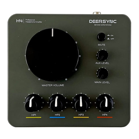 Deersync H4 4-Channel Professional Studio Headphone Amplifier