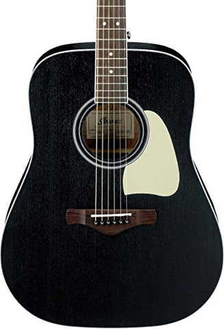 Ibanez Artwood AW360WK Solid Top Dreadnought Acoustic Guitar Weathered Black