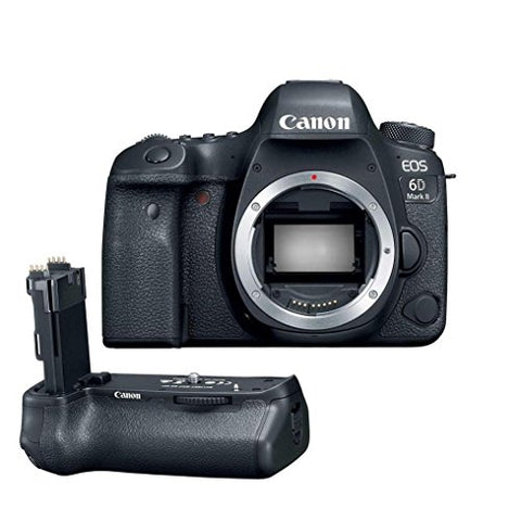 Canon EOS 6D Mark II Wi-Fi Digital SLR Camera Body with BG-E21 Battery Grip