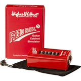 Hughes & Kettner Red Box 5 Guitar Cabinet Simulator with 6" Patch Cable R Angle (2-Pieces) Bundle