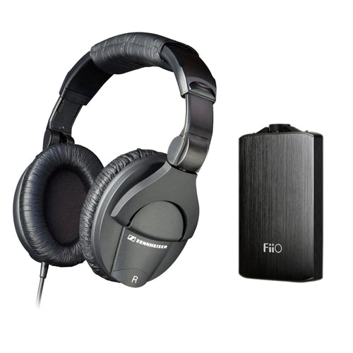 Sennheiser HD 280 Pro Circumaural Closed-Back Monitor Headphones with FiiO A3 Portable Headphone Amplifier