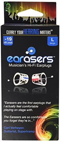 Earasers Musician's Hifi Earplugs (Large)