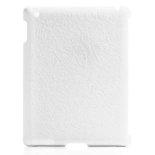 BlueLounge Design Shell Flower Hard Case for iPad 2 - White