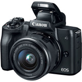 Canon EOS M50 Mirrorless Digital Camera with 15-45mm and 55-200mm Lenses (Black)