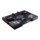 Hercules DJControl Instinct P8 Party Pack - DJ Controller with R100 Stereo Headphones & 2 RCA Male Audio Cable (3') Bundle