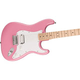 Squire Sonic Stratocaster HT H Electric Guitar, Flash Pink, Maple Fingerboard, White Pickguard