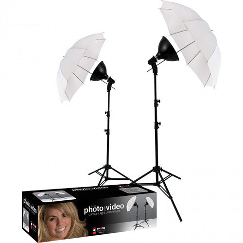Photo Basics 406 uLite 2 Light Umbrella Kit