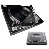 Reloop RP-7000 MK2 Upper Torque Turntable System (Black) Bundle with Decksaver Reloop RP-7000/8000 Cover