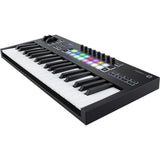 Novation Launchkey 37 MK3 USB MIDI Keyboard Controller (37-Key) Bundle with Monitor Headphones, Sustain Pedal & MIDI Cable