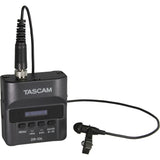 Tascam DR-10L Portable Digital Audio Recorder with Lav Microphone Bundle with 32GB MicroSDHC Memory Card and Rapid Charger with 4 AA Batteries