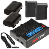 Hedbox LPE6 Two-Battery with Dual Charger Kit (2000mAh)
