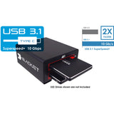Blackjet VX-2SSD USB 3.1 Gen 2 Type-C RAID Enclosure