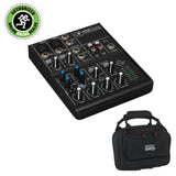 Mackie 402VLZ4 4-Channel Ultra-Compact Mixer Bundle with G-MIXERBAG-0608 Padded Nylon Mixer/Equipment Bag Kit