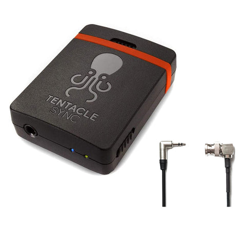 Tentacle Sync Sync E Timecode Generator with Bluetooth (Single Unit) Bundle with Tentacle Sync Tentacle to BNC Cable  16"