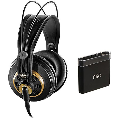 AKG K 240 Studio Professional Semi-Open Stereo Headphones with FiiO A1 Portable Headphone Amp