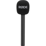 Rode Wireless GO Compact Digital Wireless Microphone System (White) with Rode Interview GO Mic & 10-Pack Straps Bundle