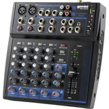 Gemini Sound GEM-08USB - 8-Channel Bluetooth Audio Mixer Bundle with Gator Cases G-MIXERBAG-1212 Padded Nylon Mixer/Equipment Bag