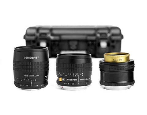 Lensbaby Pro Kit with Velvet 85, Burnside 35 and Twist 60 for Canon EF