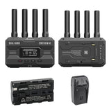 Accssoon CVHE CineView HE Multispectrum Wireless Video Transmitter and Receiver Bundle with Watson NP-F550 Li-Ion Battery Pack and AC/DC Charger