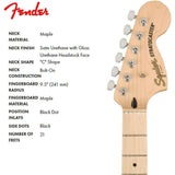 Squier Affinity Series Stratocaster FMT HSS Electric Guitar, Maple, Black Burst
