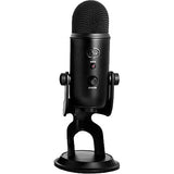 Blue Yeti USB Microphone (Blackout) with BAI-2U Two-Section Broadcast Arm plus Internal Springs & USB Cable Bundle
