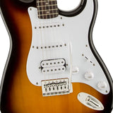 Fender Player Stratocaster Electric Guitar (Maple Fingerboard, 3 Color Sunburst) Bundle with Fender 10ft Instrument Cable (Straight/Straight), Fender Guitar 12-Pack Picks, and Fender 2" Guitar Straps