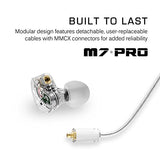 MEE audio M7 PRO Universal-Fit Hybrid Dual-Driver Musician's In-Ear Monitors with Detachable Cables Clear (EP-M7PRO-CL-MEE)
