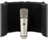 Warm Audio WA-87 R2 Large Diaphragm Condenser Microphone (Nickel) Bundle with Blue Mix-Fi Headphones, Reflection Filter & Mic Stand
