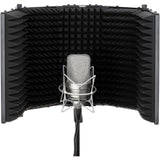 Rode NT1 (Silver)5th Generation Hybrid Studio Condenser Microphone Bundle with Desk/mic Stand Reflection Filter and Reflection Filter/tripod Micstand