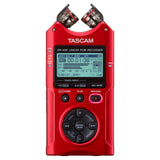 Tascam DR-40X 4-Track Portable Audio Recorder with Adjustable Stereo Microphone (Red)