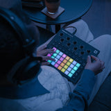 Novation Circuit Tracks Standalone Groove Box with Synths, Drums, and Sequencer Bundle with Studio Monitor Headphones and MIDI Cable