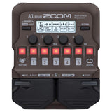 Zoom A1 Four Multi Effect Processor with Polsen HPC-A30 Monitor Headphones, 9V Power Adapter & 10ft Instrument Cable Bundle