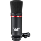 Focusrite Scarlett Solo Studio Pack (2nd Generation) plus Mic Stand with Fixed Boom, Pop Filter & (2) 20' XLR-XLR Cable Kit