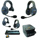 Eartec EVADE EVX422 Light-Industrial Full-Duplex Wireless Intercom System with 2 Dual-Ear and 2 Single-Ear Headsets (2.4 GHz)