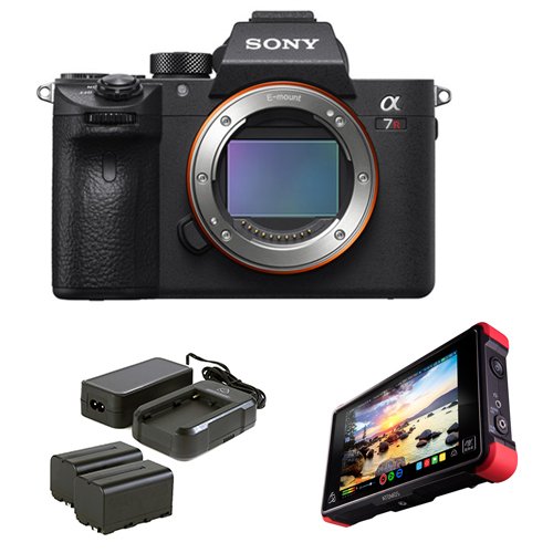 Sony Alpha a7R III Mirrorless Digital Camera (Body Only) with Atomos Ninja Flame 7" Recording Monitor and Atomos Power Kit