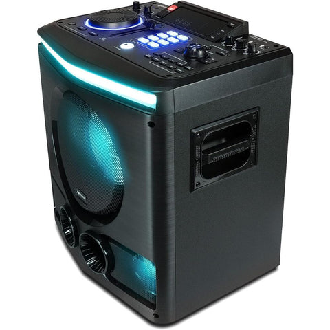 Gemini Sound GPK-800 – 2400W Home Karaoke Party Speaker with Bluetooth, USB & FM Radio, Dual Mic Inputs, Multi-Color LED Lighting, and DJ-Style Sound FX for Events and Entertainment