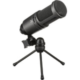 Audio-Technica AT2020USB+ Cardioid Condenser USB Microphone Bundle with Mic Suspension Crane Arm & Headphone